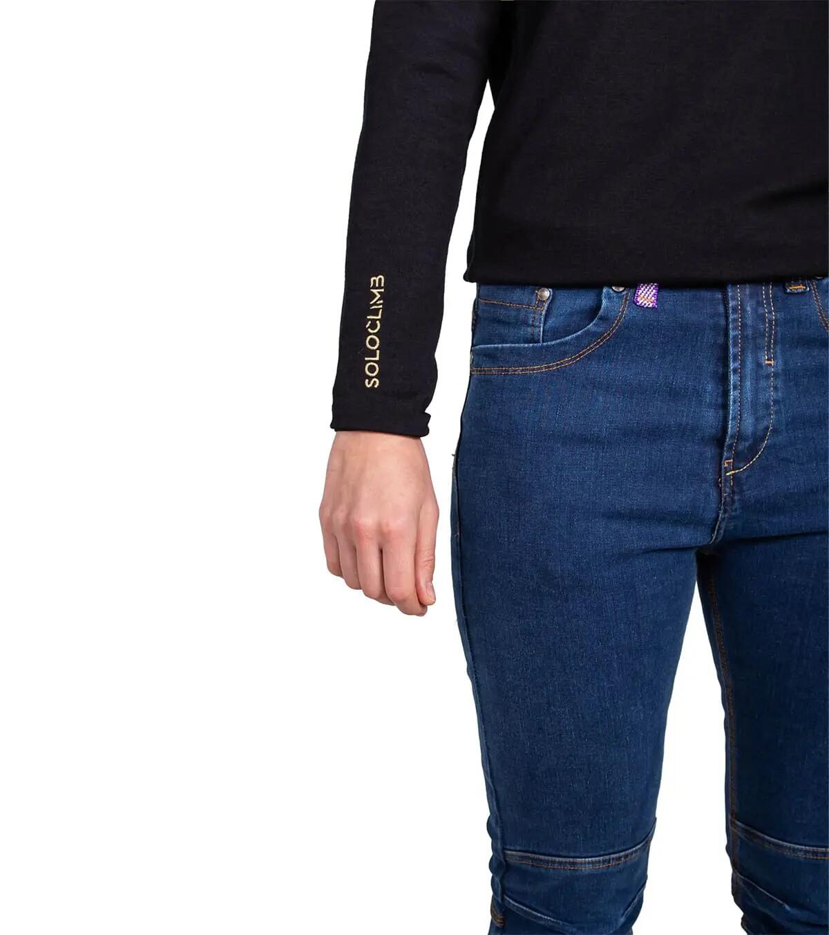 Casaco Polar de Lã Merino para Montanha Merino Rex Unissexo Preto 2/2