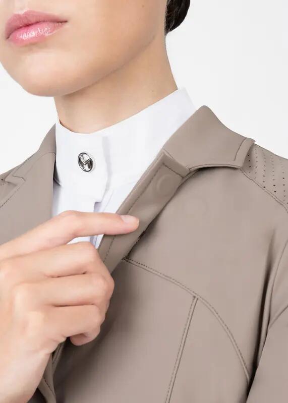 Chaqueta de Concurso Mujer Equitación Maximilian Aura Topo 5/10