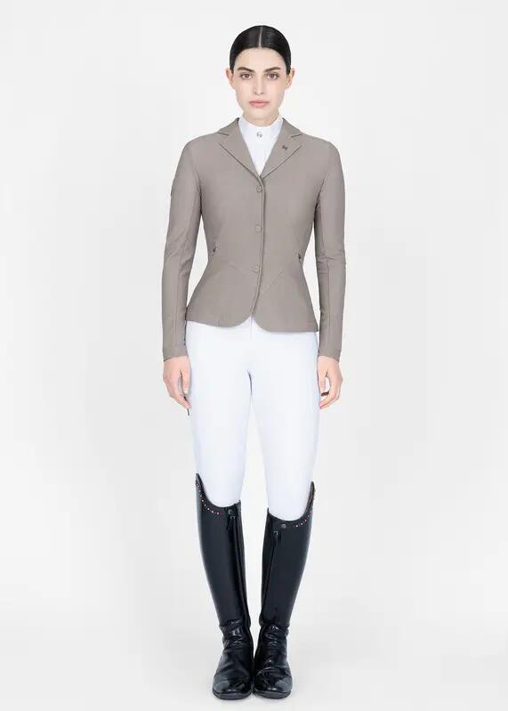 Chaqueta de Concurso Mujer Equitación Maximilian Airflow Topo 8/11