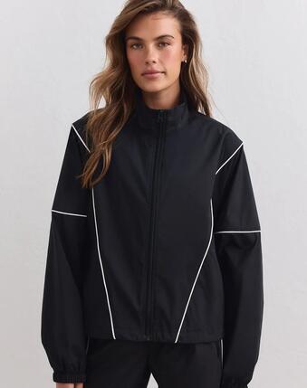 Femme Veste de Survêtement Coupe-vent Balance Noir