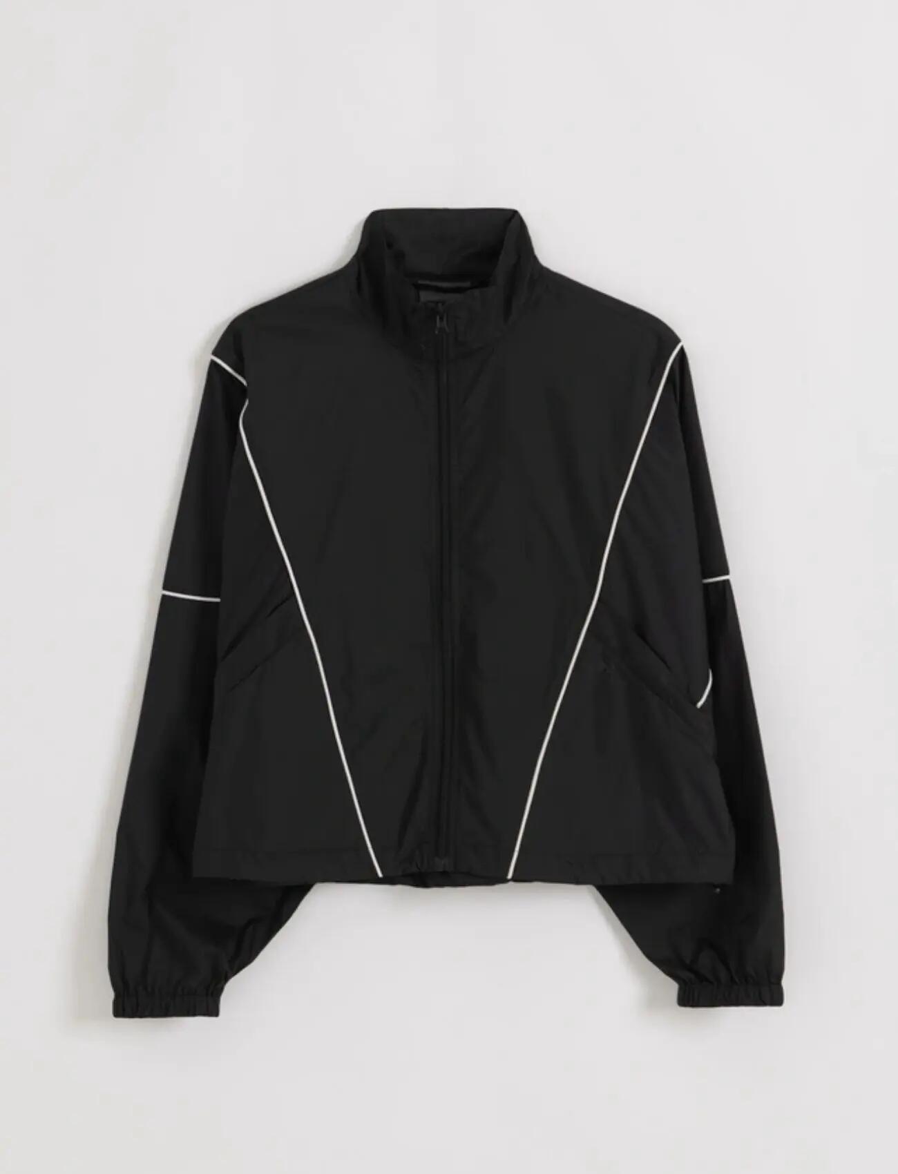 Mujer Chaqueta de Chándal Cortaviento Balance Negro 7/7