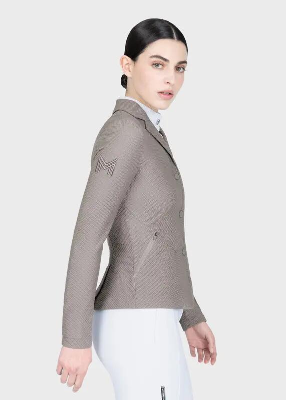 Chaqueta de Concurso Mujer Equitación Maximilian Airflow Topo 4/11