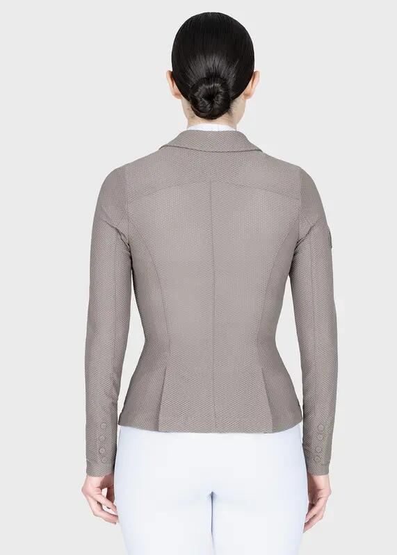 Chaqueta de Concurso Mujer Equitación Maximilian Airflow Topo 3/11
