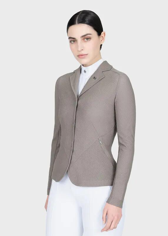 Chaqueta de Concurso Mujer Equitación Maximilian Airflow Topo 2/11