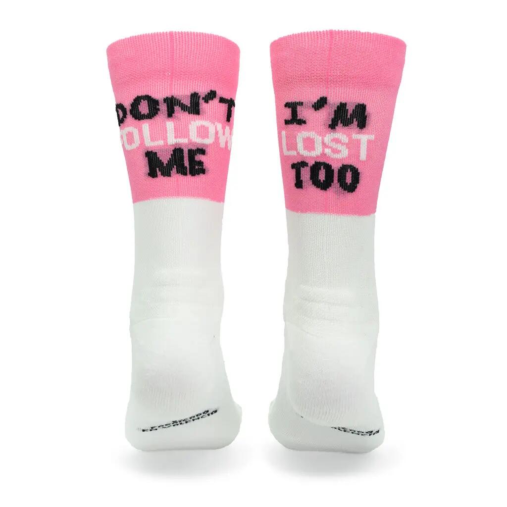 CALCETINES "DON'T FOLLOW ME" de Running - Rosa 3/5
