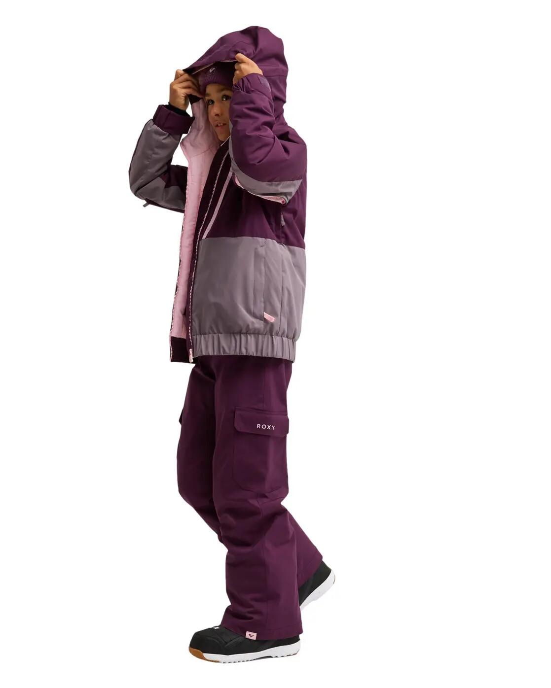 Pantalon de snow technique BANKY ICE 10K Violet Fille 4/4