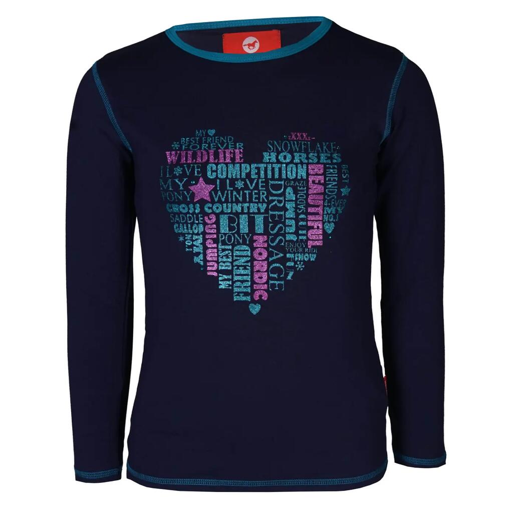 Girl's long sleeve T-shirt Red Horse Fame