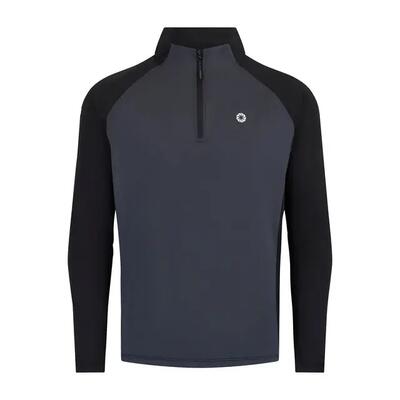 Essentiële sporttrui met halve rits voor heren
