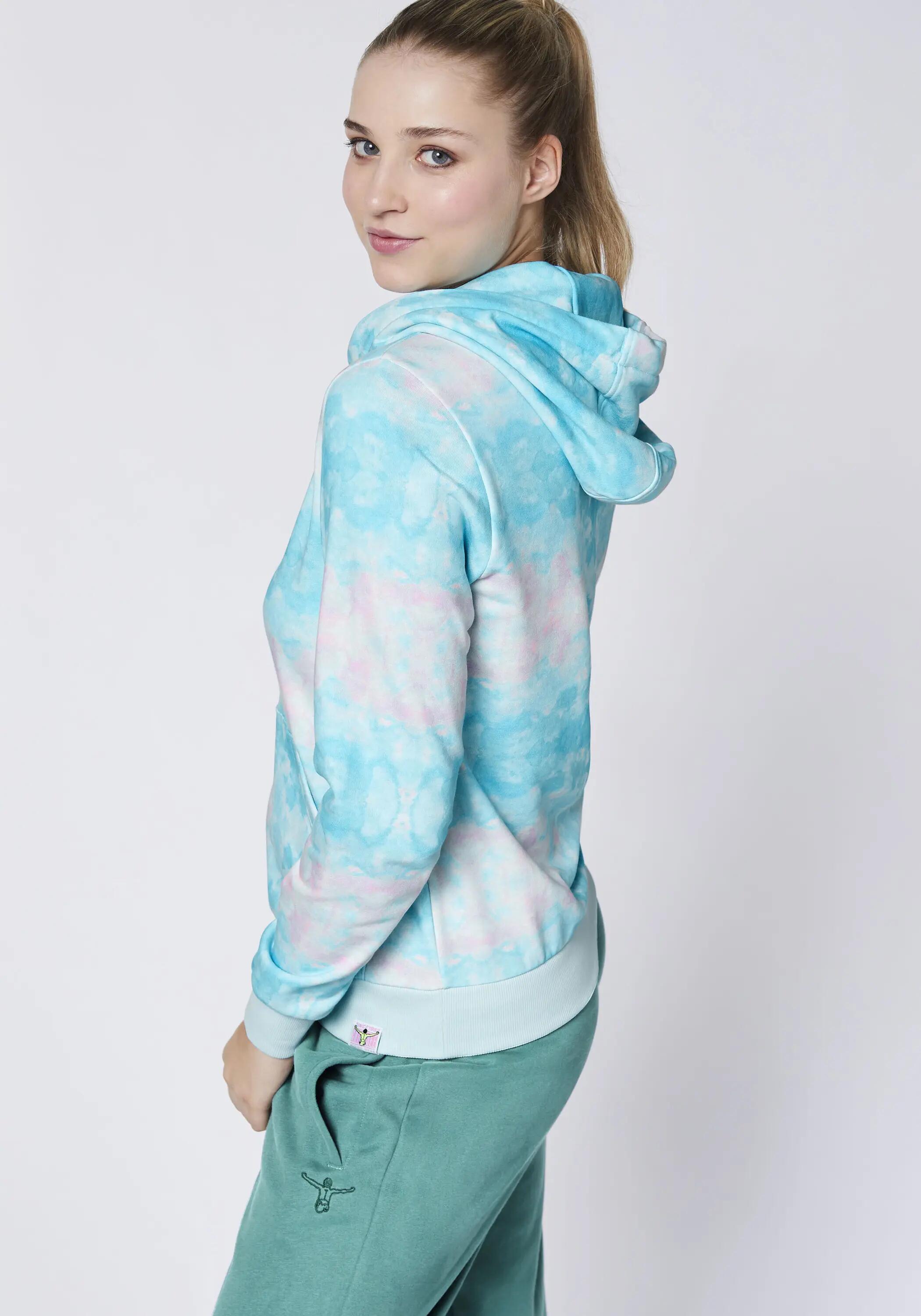 Kapuzensweatshirt mit Allover Print 6/7
