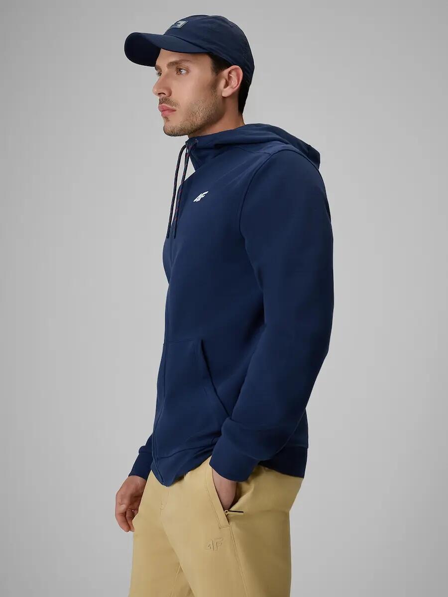 Męska bluza dresowa rozpinana z kapturem 4F 4FRSS26TSWSM2979 4/7