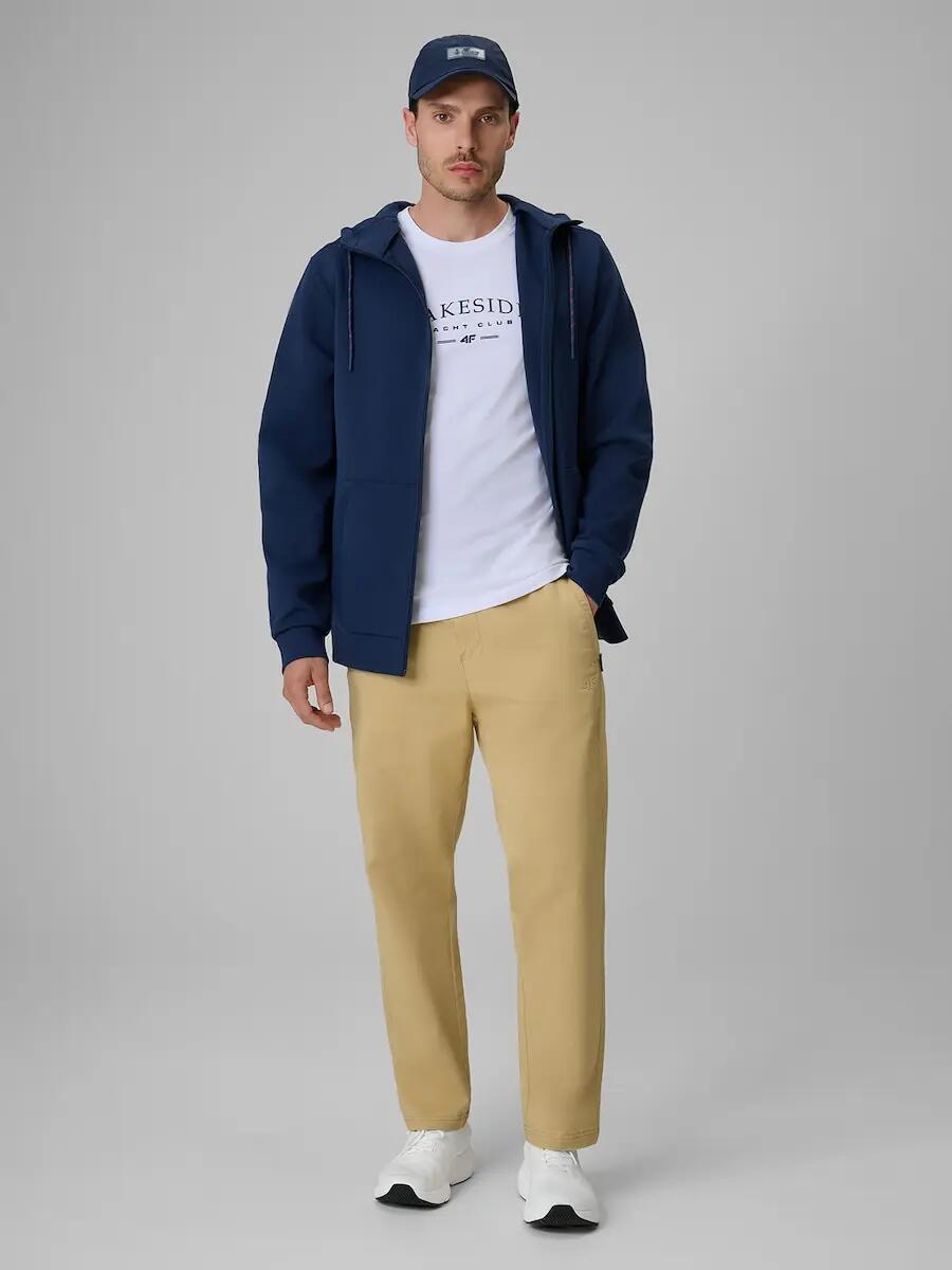 Męska bluza dresowa rozpinana z kapturem 4F 4FRSS26TSWSM2979 3/7
