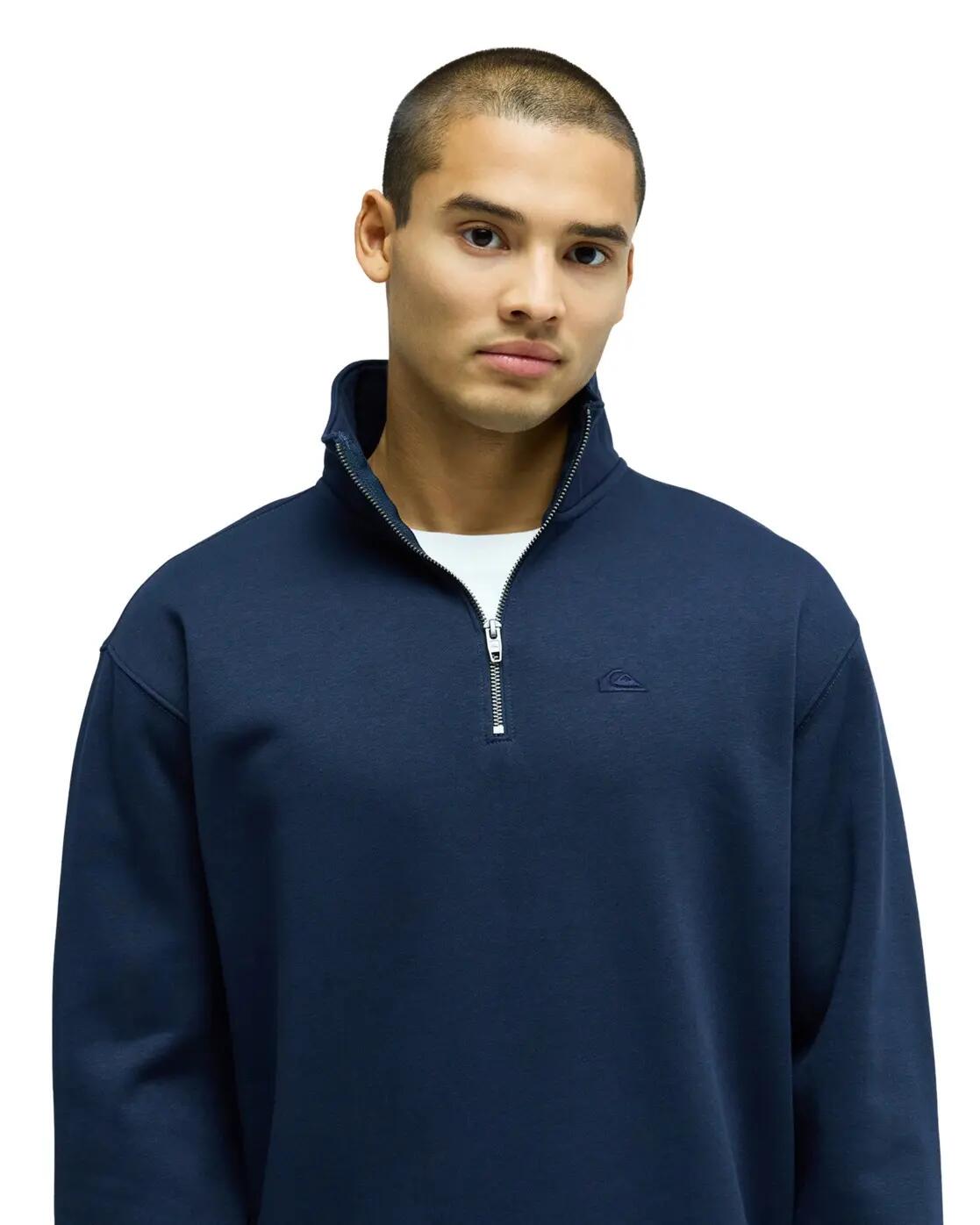 Sweater met halve rits SALT WATER QUARTER Blau Heren 4/4