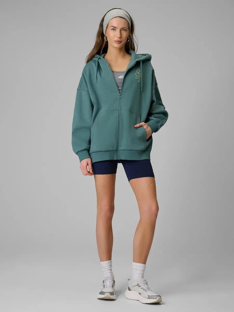 Bluza dresowa loose z kapturem damska 4F 4FRSS26TSWSF2838 7/7