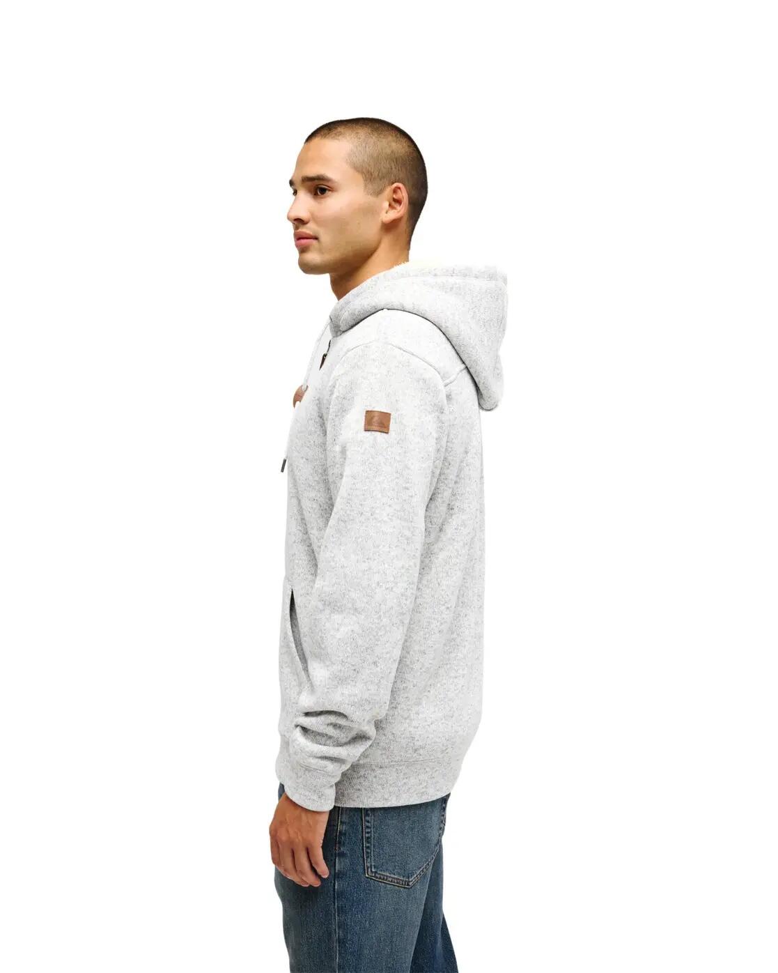 Sherpa hoody met ritssluiting KELLER SHERPA Grau Heren 3/4