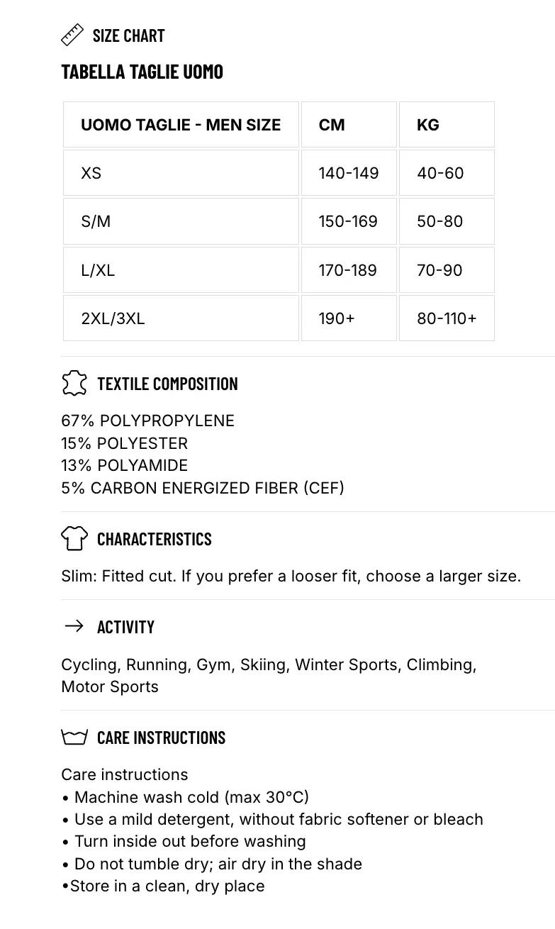 Maglia Tecnica Hero Zip Warm a Maniche Lunghe da Uomo - Nera 6/11