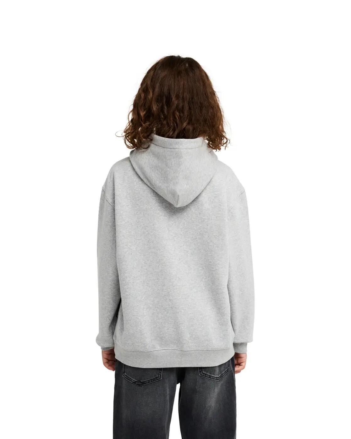 Sudadera oversize con capucha GRAPHIC Gris Niño 2/4