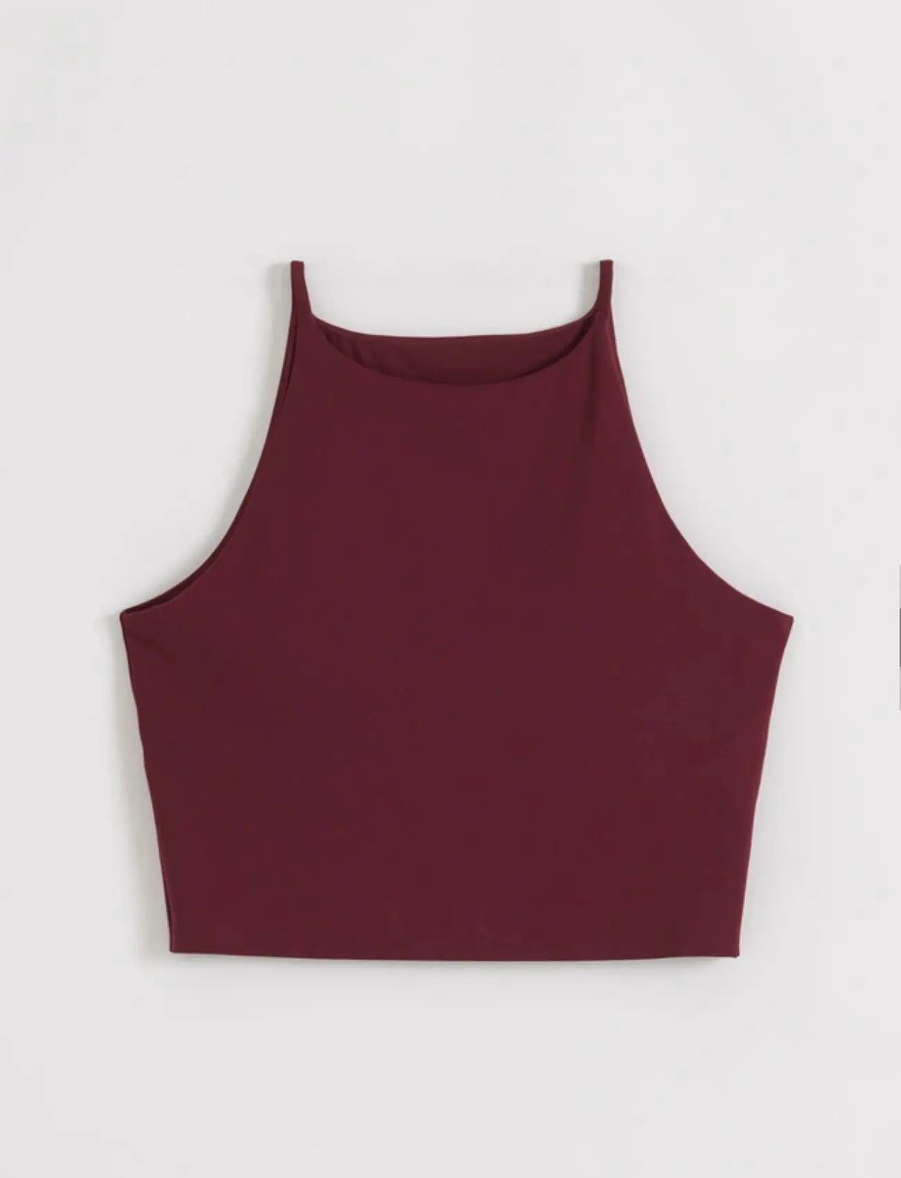 Femme Brassière de sport Dos-nu Coques amovibles Bords laser Sense Merlot 4/4