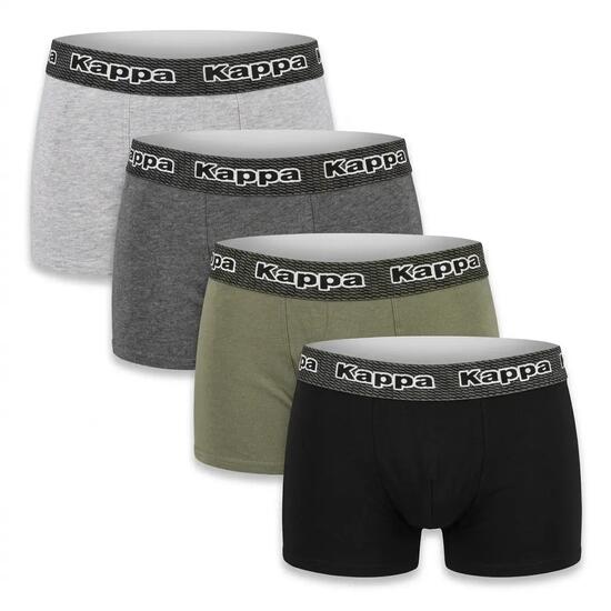KAPPA Boxershorts Heren Set van 4 - Katoen, Geschenkdoos