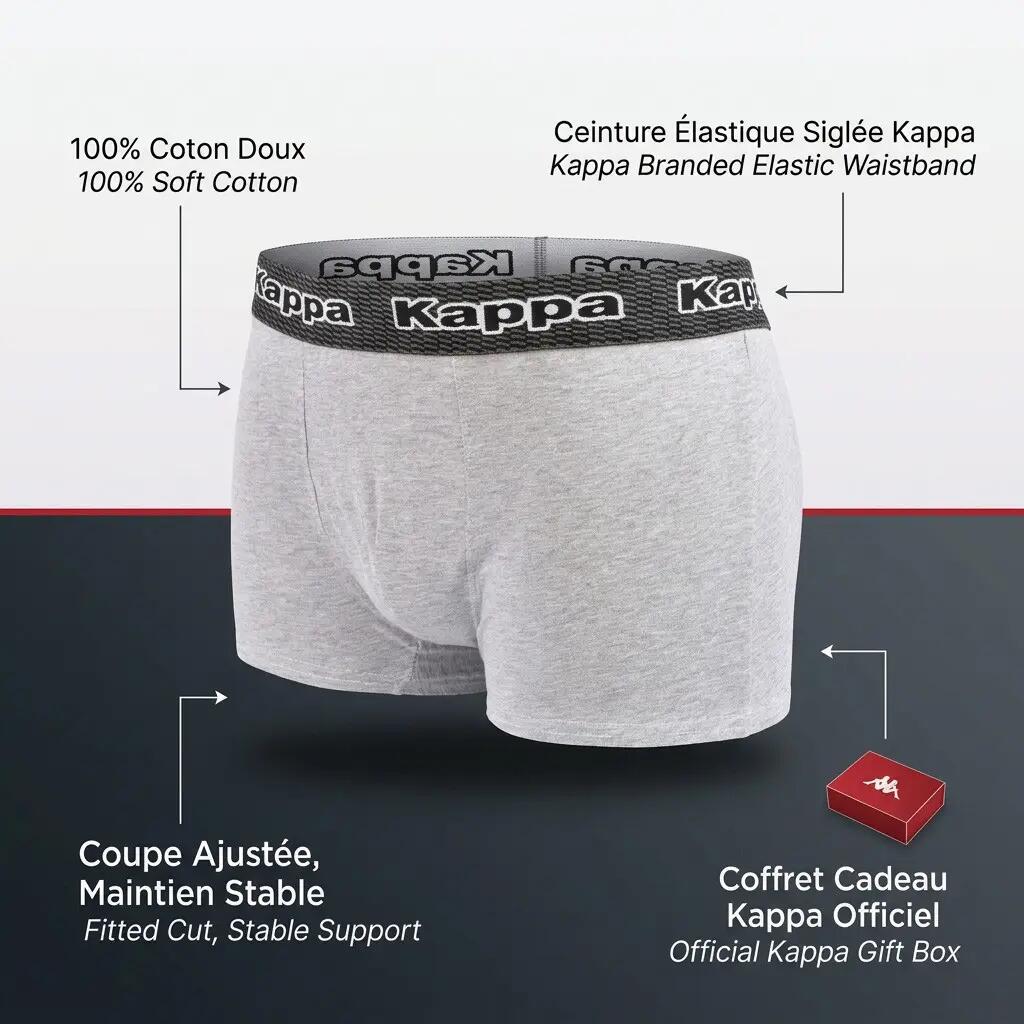 Confezione da 4 Boxer Uomo KAPPA - Cotone, Cofanetto Regalo 5/7