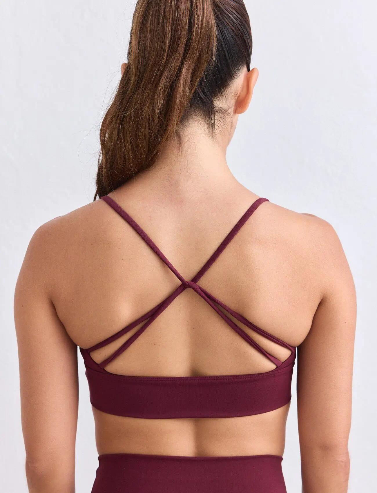 Femme Brassière Maintien Léger Coques Amovibles Dos à Bretelles Sense Merlot 2/7