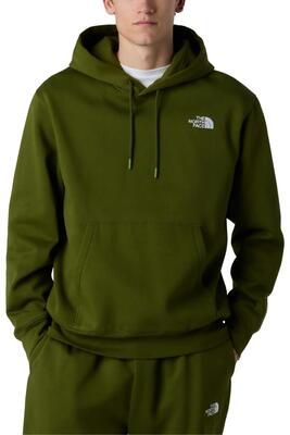 Hoodie - sportswear - heren - relaxed, met zak - groen-olijf