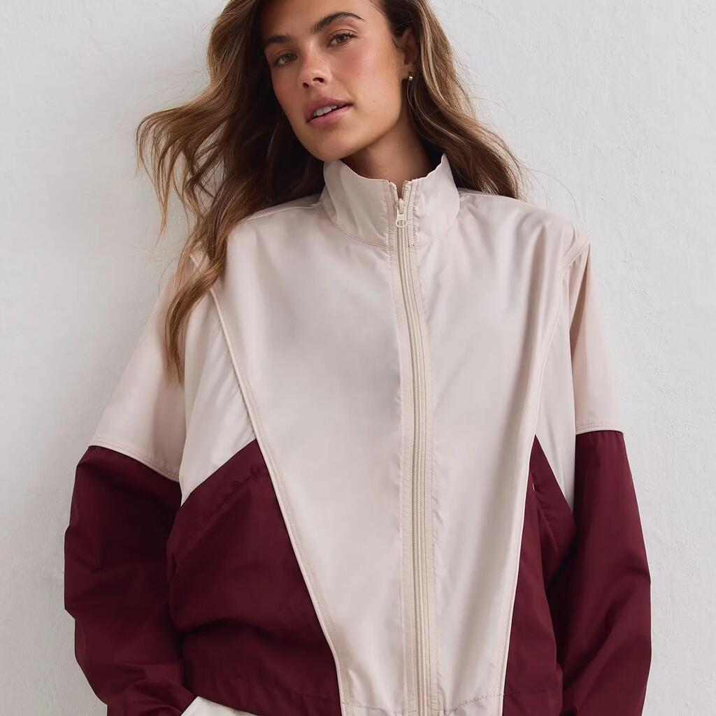 Women's Tracksuit Jacket Windproof Balance Merlot