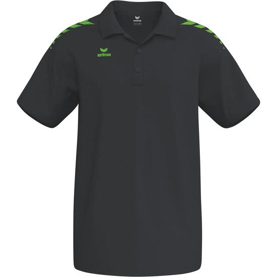 Polo Erima Cmpt Wings Noir/vert Gecko