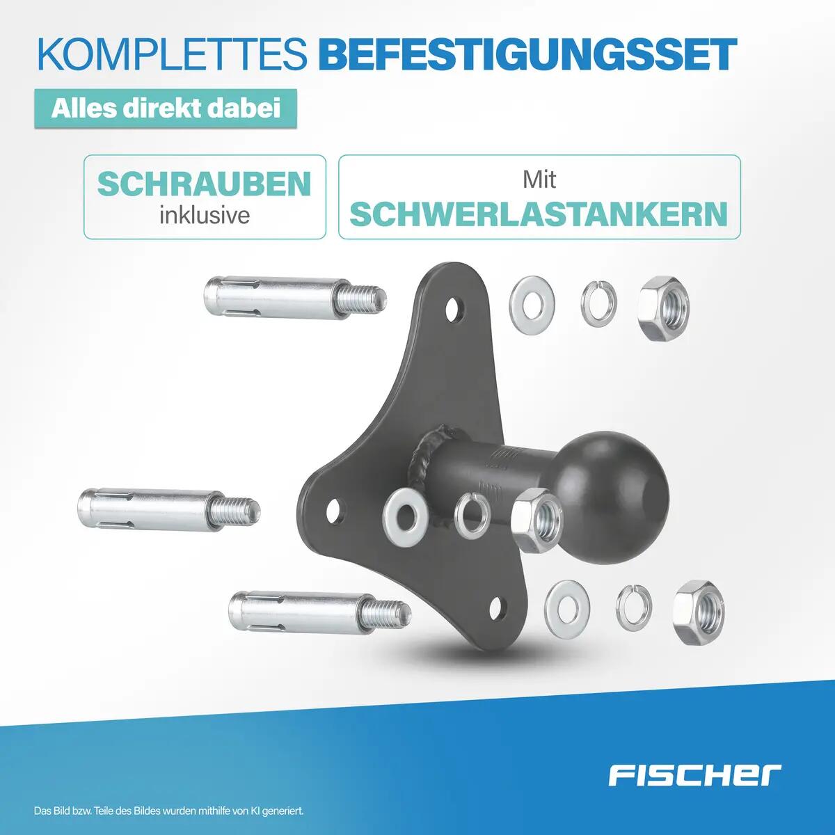 FISCHER Wandhalterung für Kupplungsfahrradträger 6/7