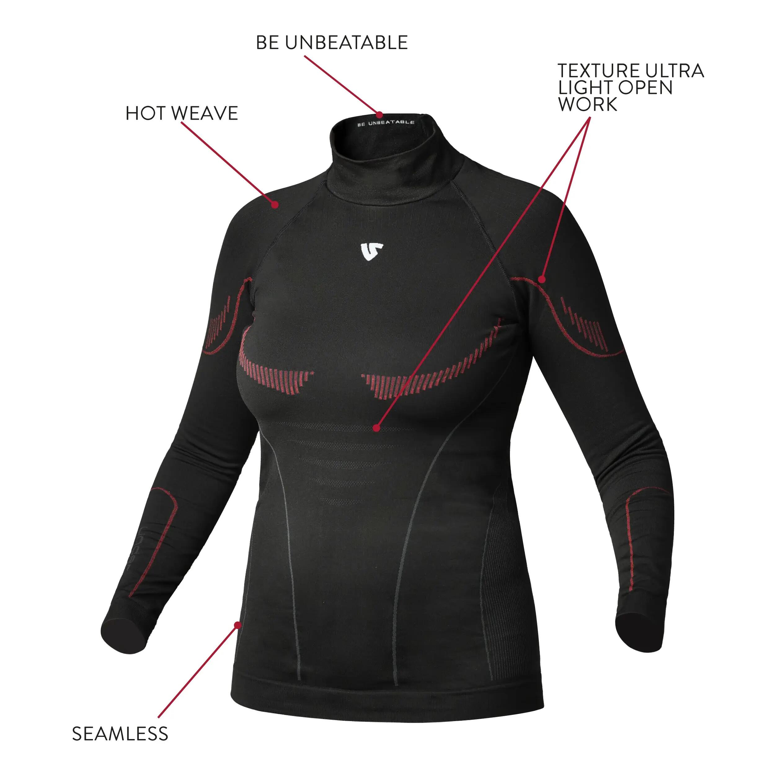 Maillot Technique Hero Warm Plus à Manches Longues avec Col Montant pour Femme 2/13