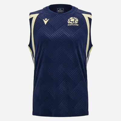 Schotland rugby trainingshemd 2026/27 marineblauw