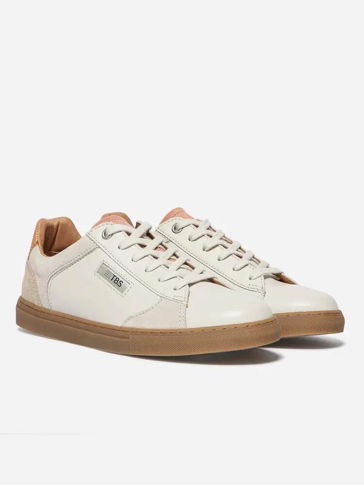 Baskets - Sport - Femme - Cuir, lacets, 25 mm talon - MAULINE 3/4