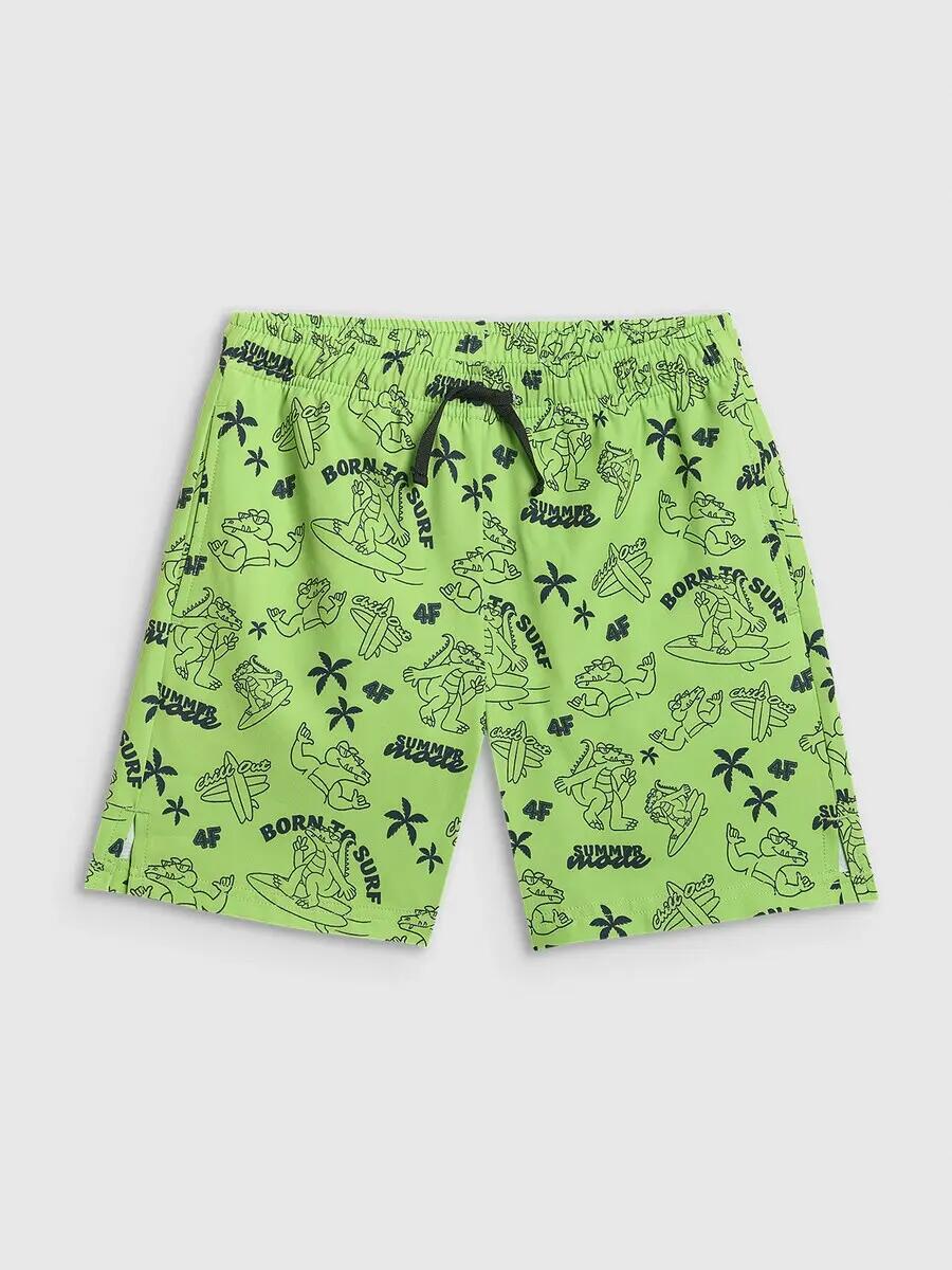 Spodenki plażowe boardshorty chłopięce 4F 4FJRSS26UBDSM215 6/7
