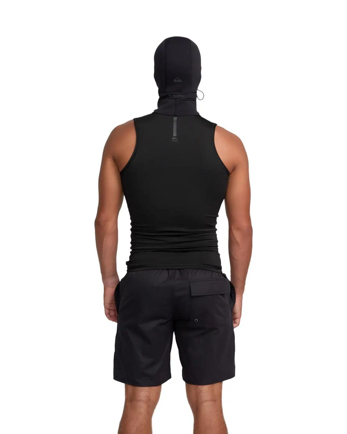 Camiseta de neopreno sin mangas con capucha MARATHON SESSIONS 1MM Negro Hombre 2/4