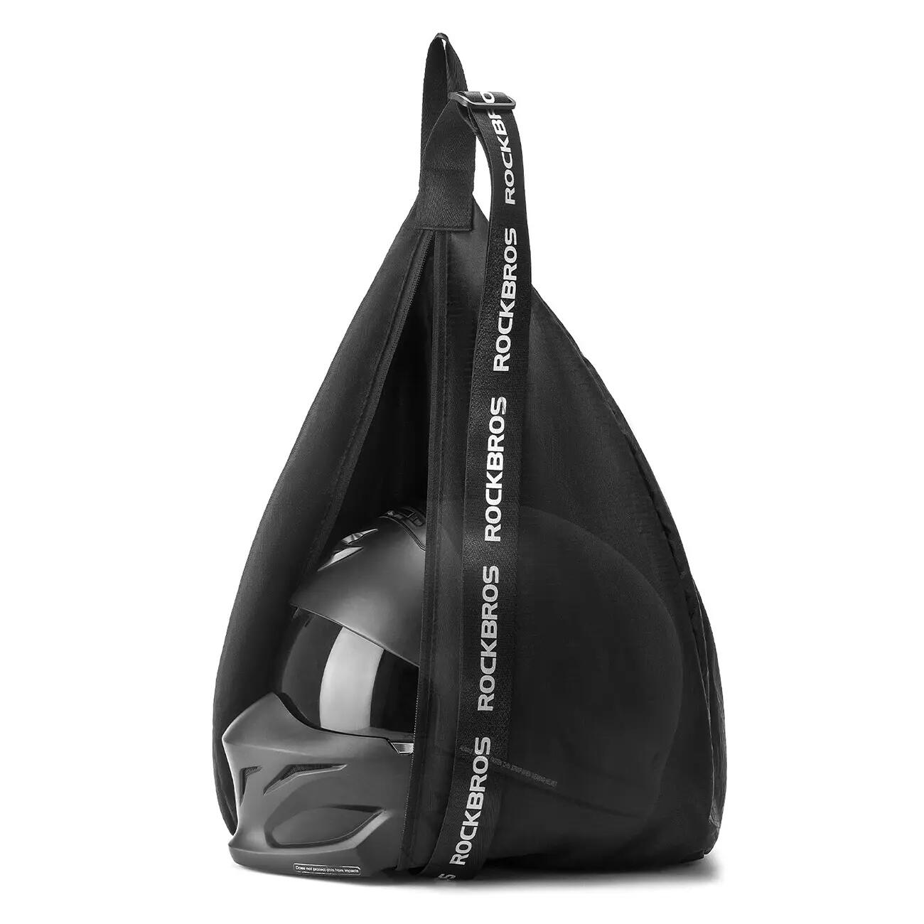 plecak rockbros h34 z uchwytem na kask - czarny 2/6