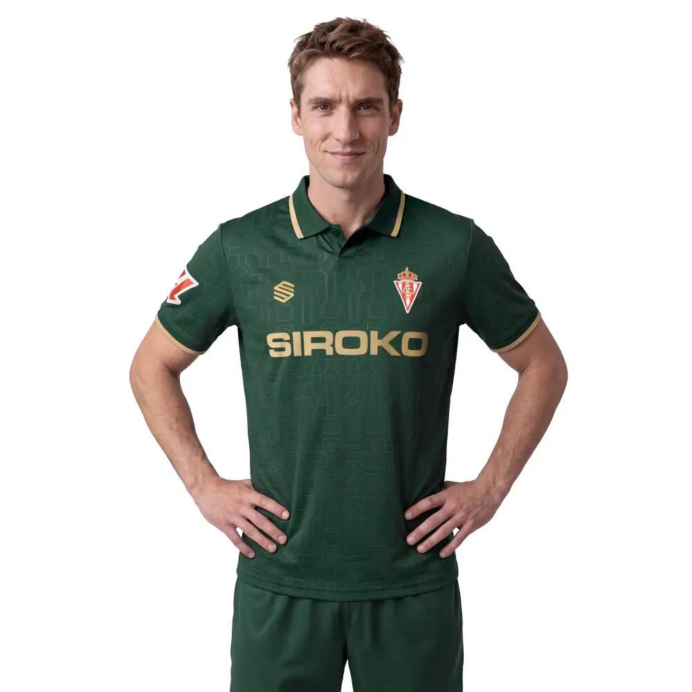 Camiseta jugador 2ª equipación oficial del Real Sporting de Gijón Hombre RSG 1/7