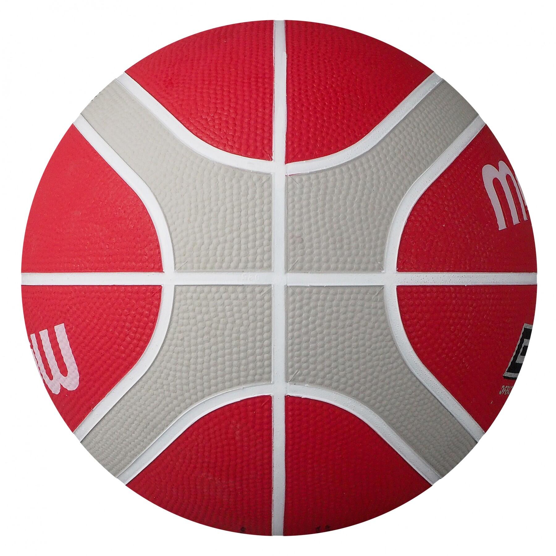 Molten BGR Rubber Basketball - Colour Red/Silver -  Size 5 2/2