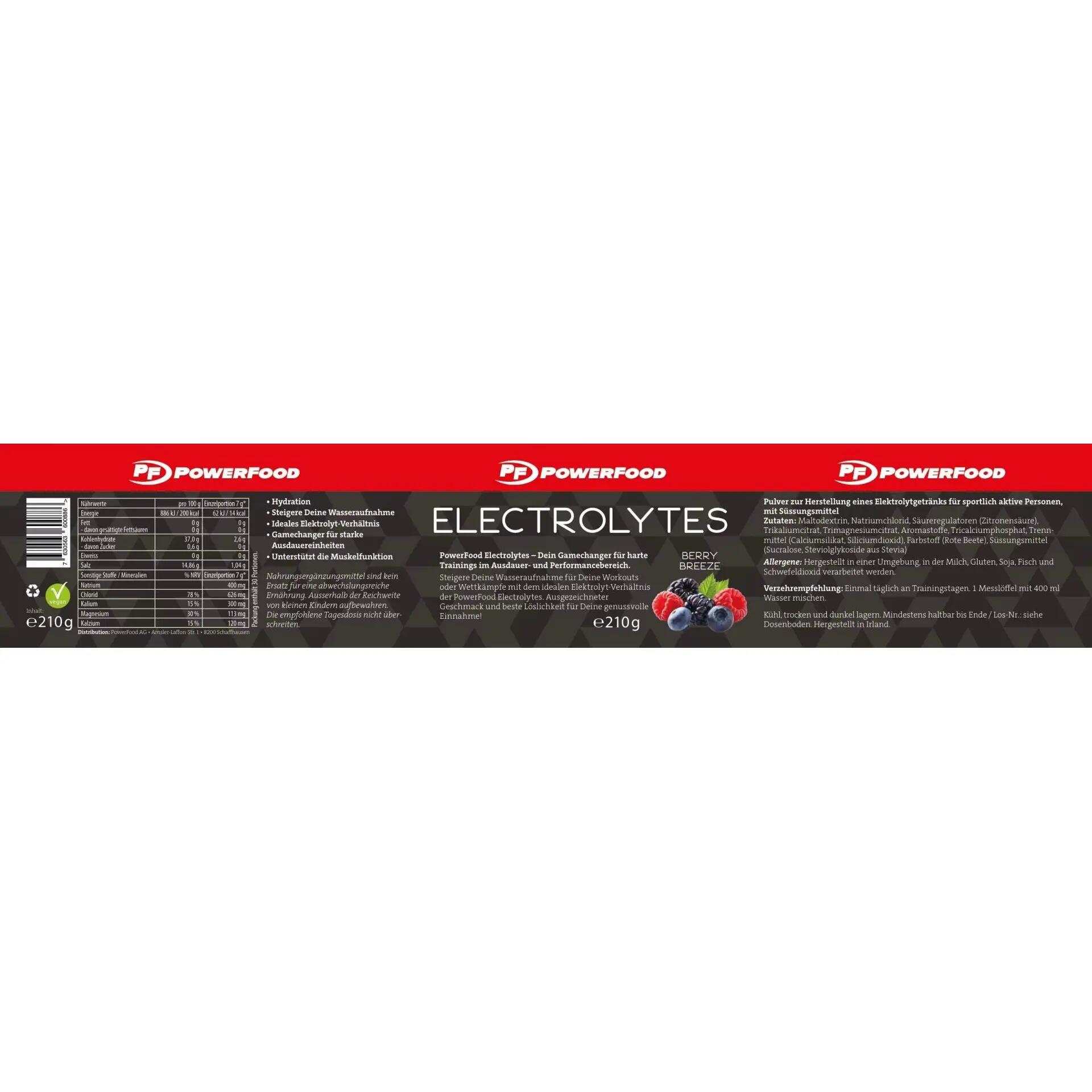 Électrolytes en poudre 210g Powerfood One 2/2