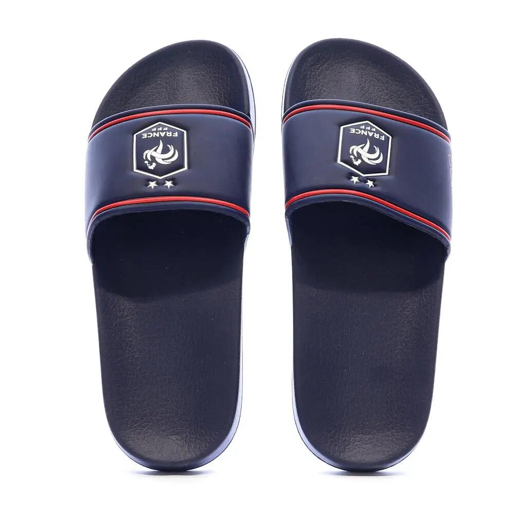 Claquettes Marines/Rouges Homme FFF 4/4
