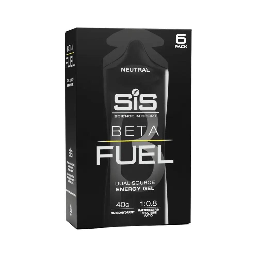 SIS Beta Fuel Gel (6x60ml) Neutral - Énergie et endurance - Gels énergétiques 1/3