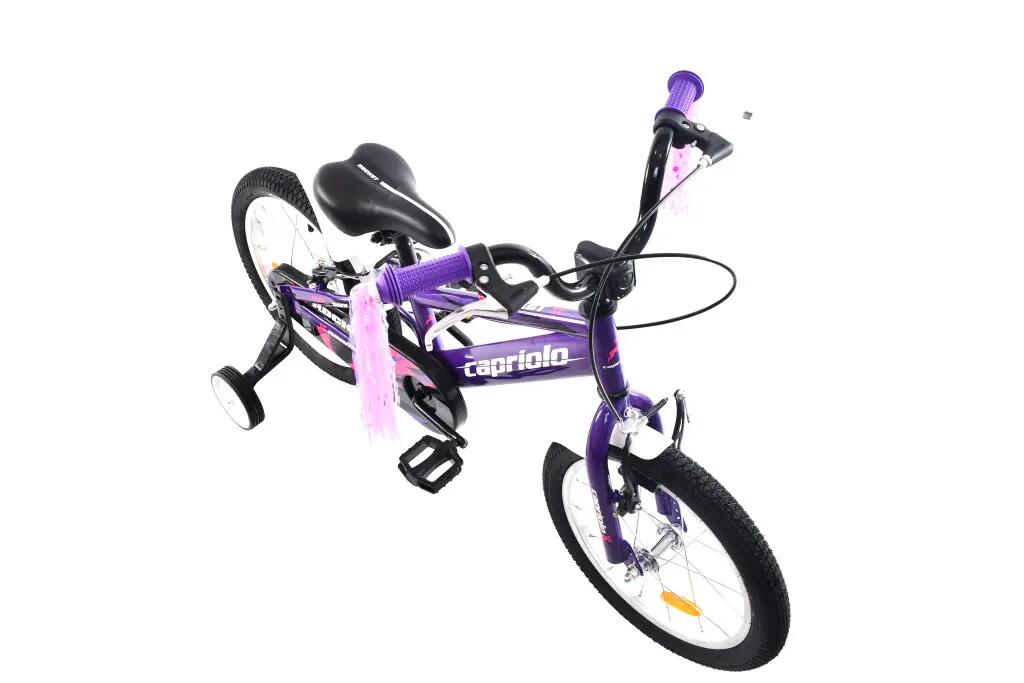 Capriolo Rocket 16 hátra tekerhető gyerek kerékpár Lila 3/6