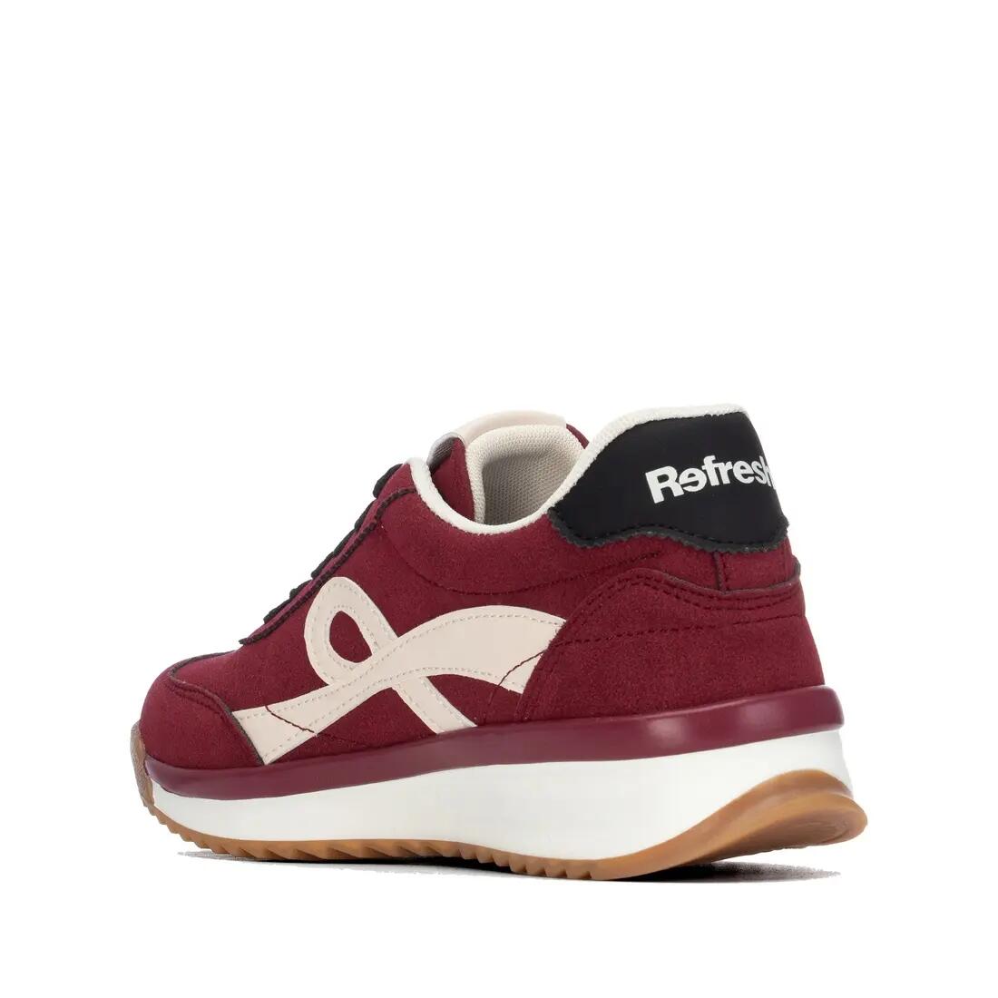 Zapatilla De Mujer Refresh 176232 Burdeos 3/4