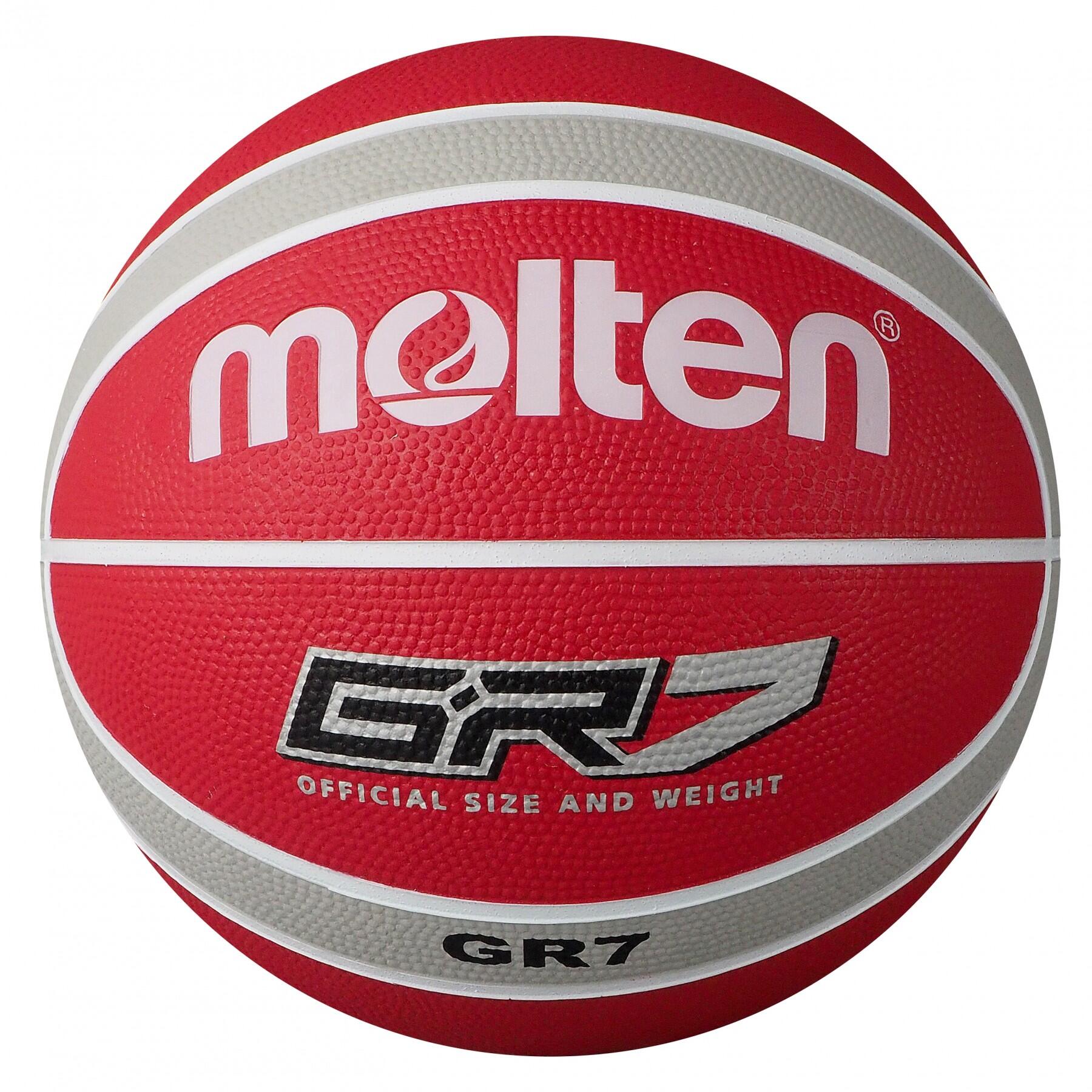 Molten BGR Rubber Basketball - Colour Red/Silver -  Size 5 1/2