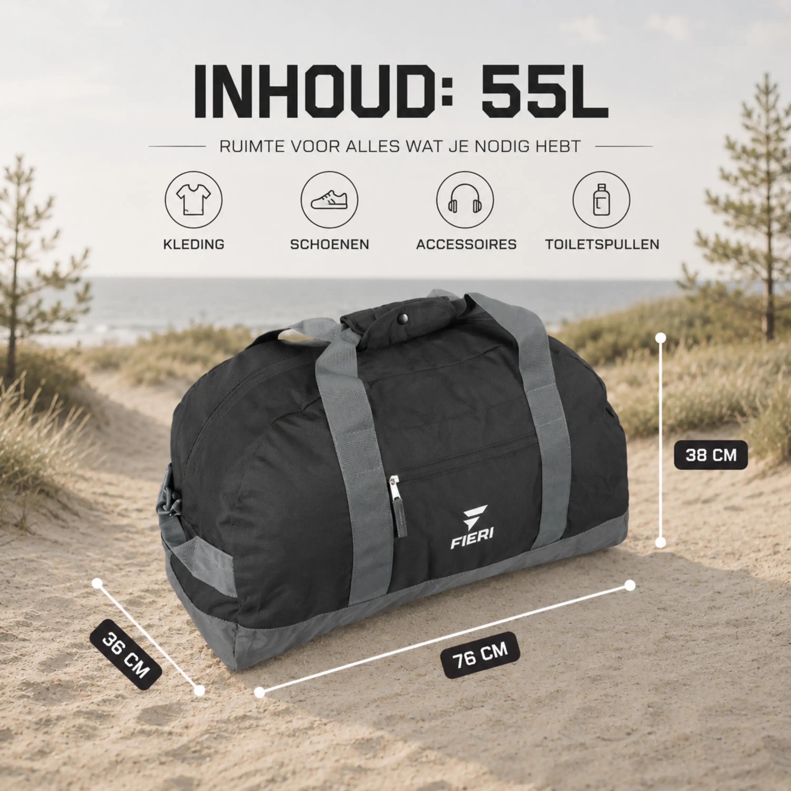 TVL Ready 55 sac de voyage - 55 litres - déperlant - noir 3/5