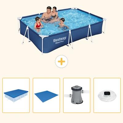 Bestway steel pro rechthoekig - 300x201x66 cm - 5-delig s74