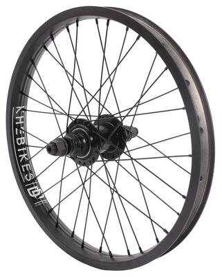 Bmx achterwiel khe freecoaster + mvp dd 18 inch 14 mm zwart