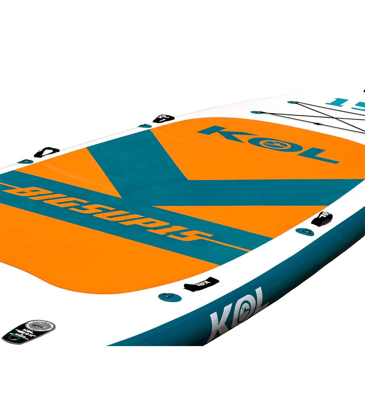 Paddle Gonflable Géant XXL 15 pieds KOL Outdoor - SUP Famille 4 à 8 personnes 6/7