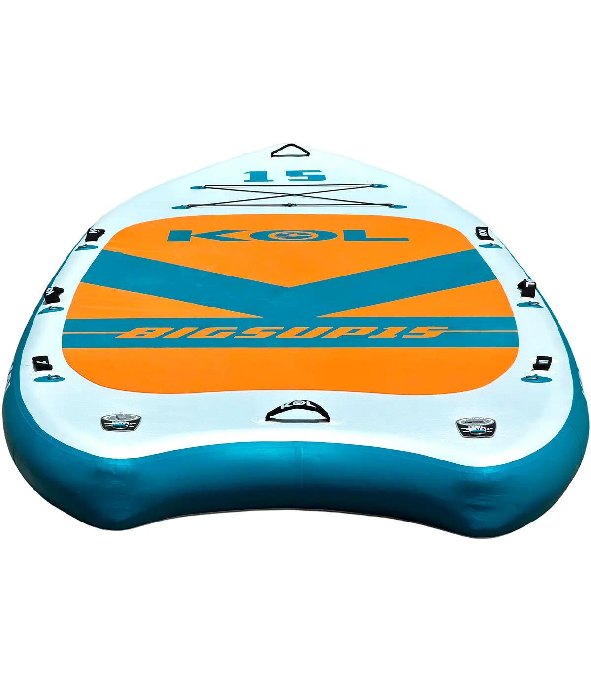 Paddle Gonflable Géant XXL 15 pieds KOL Outdoor - SUP Famille 4 à 8 personnes 5/7