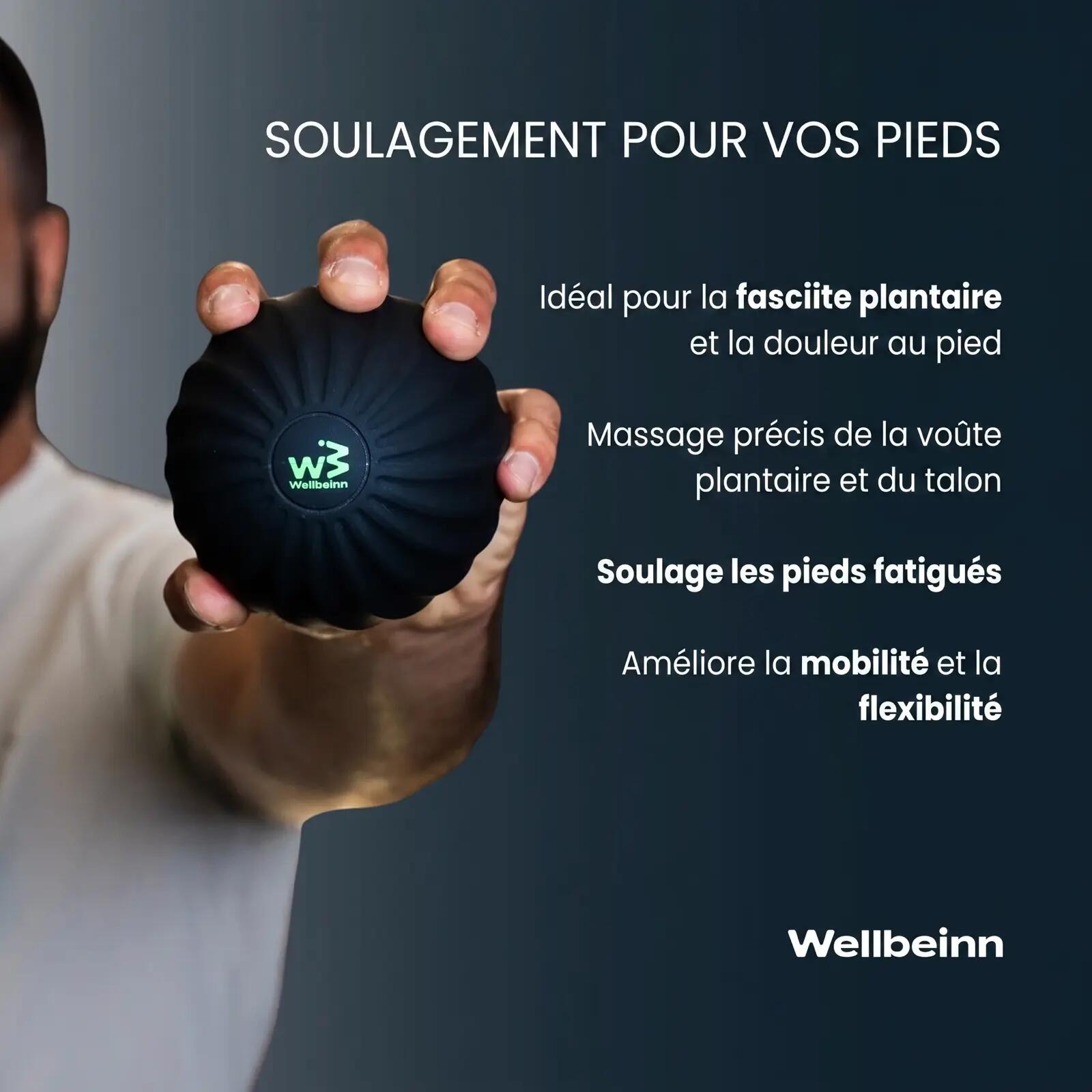 Rollinn Ball by Wellbeinn – Vibrierender Massageball für Triggerpunkte 6/7