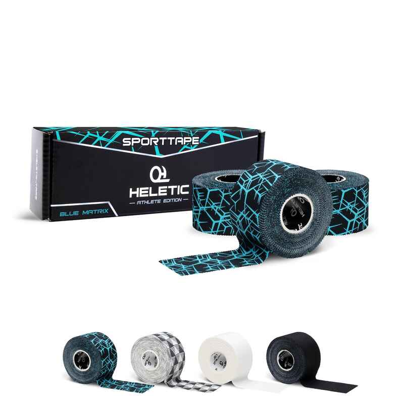 Sporttape ATHLETE EDITION - 3,8cm x 10m blue matrix (3 Rollen)