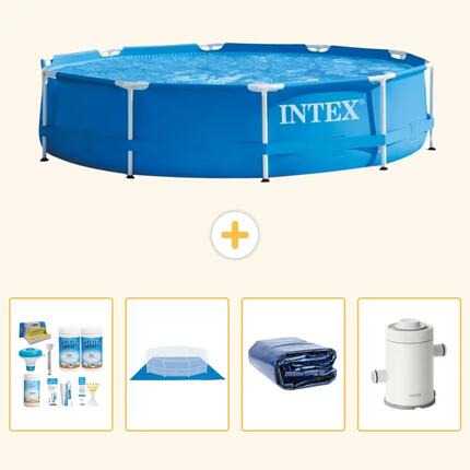 Piscine Tubulaire Ronde - 305x76 cm - 5-pièces S115